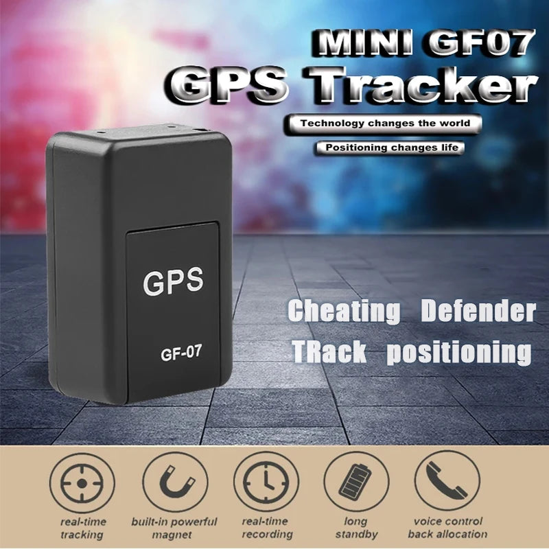 GF07 Magnetic Mini Car Tracker GPS Real TimeTracking Locator Device Magnetic GPS TrackerReal-time Vehicle Locator Pet Tracker