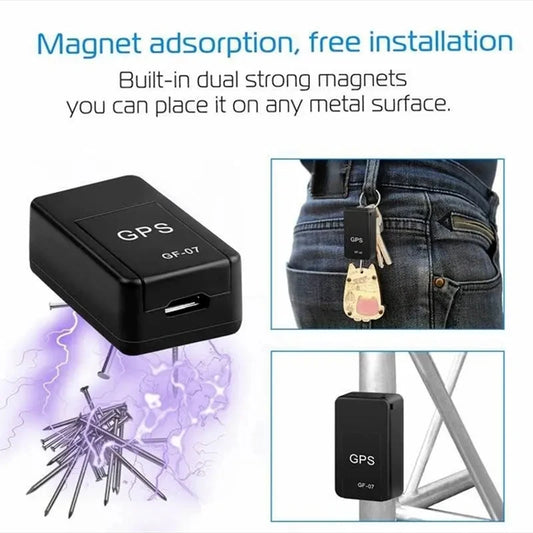GF07 Magnetic Mini Car Tracker GPS Real TimeTracking Locator Device Magnetic GPS TrackerReal-time Vehicle Locator Pet Tracker